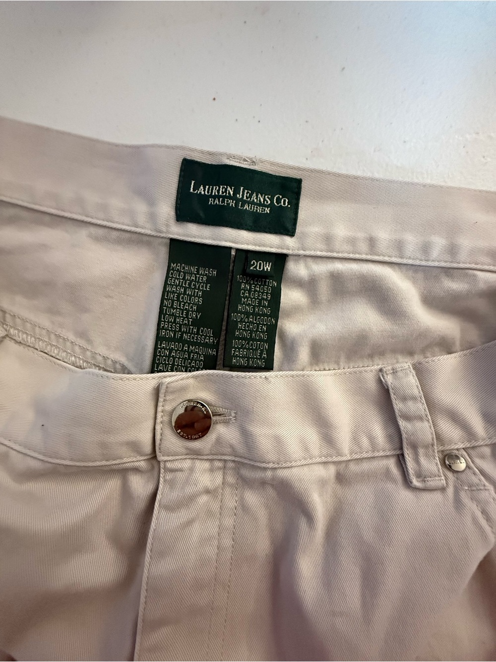 Lauren Jeans Co. Ralph Lauren Crop Jeans, 20W